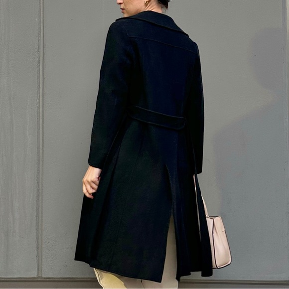 BLACK CLASSY JKE WOOL COAT - Picture 5 of 9